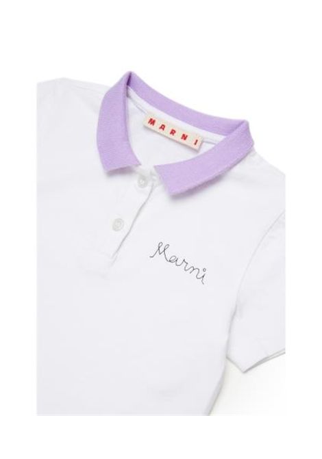 Polo con ricamo MARNI KIDS | M01611 M00SG0M100